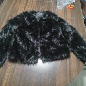 Womens Black Fur Coat